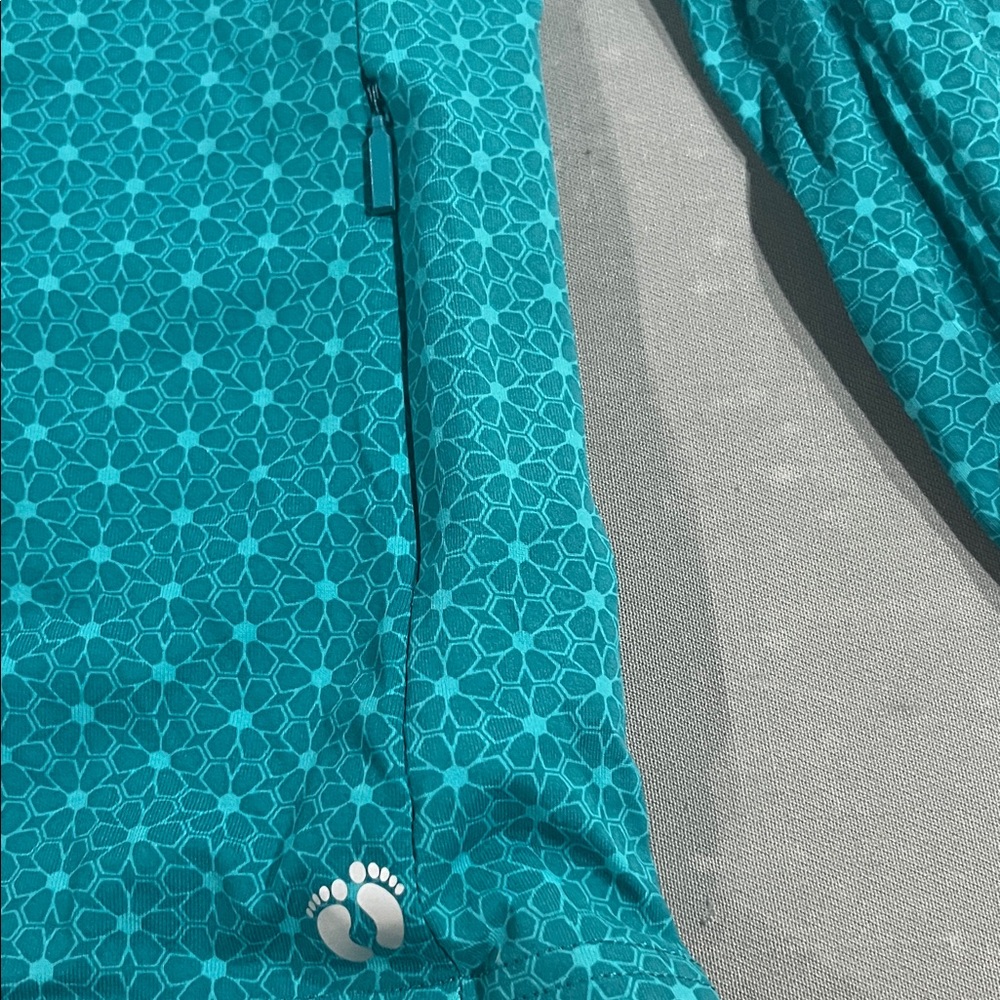 Hang Ten Teal Geometric Long Sleeve Shirt - Picture 3 of 3